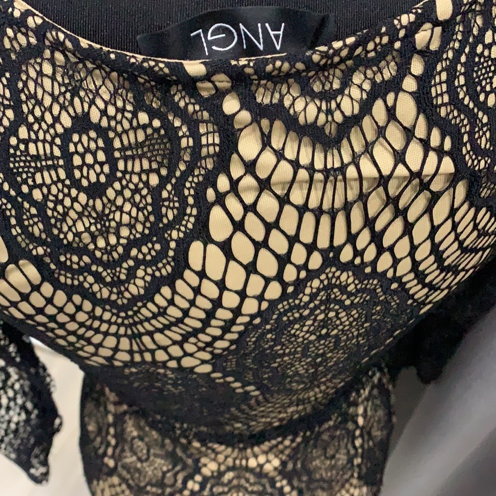 Selling a very cute black and nude two piece set from ANGL. - Picture 4 of 6